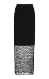 By Malene Birger Azalea Open-knit Maxi Skirt In Black