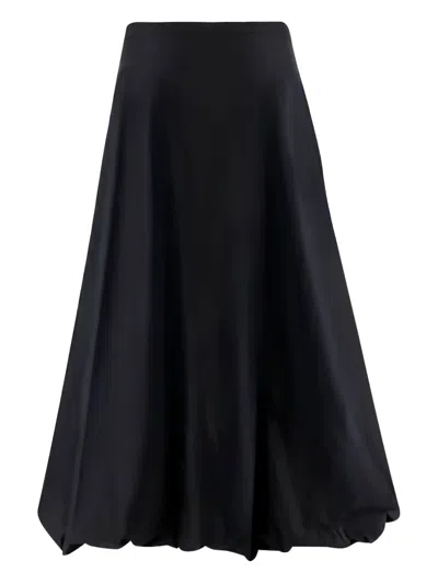 By Malene Birger Aubrey Organic Cotton Bubble Maxi Skirt In Black