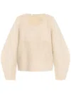 By Malene Birger Balloon-sleeve Jumper In Neutrals