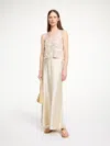 By Malene Birger Barbara Maxi Skirt In Oyster Gray