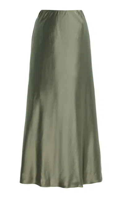 By Malene Birger Barbara Mid-rise Maxi Skirt In Green