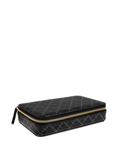 By Malene Birger Bea Patterned Zip Jewellery Box In Black