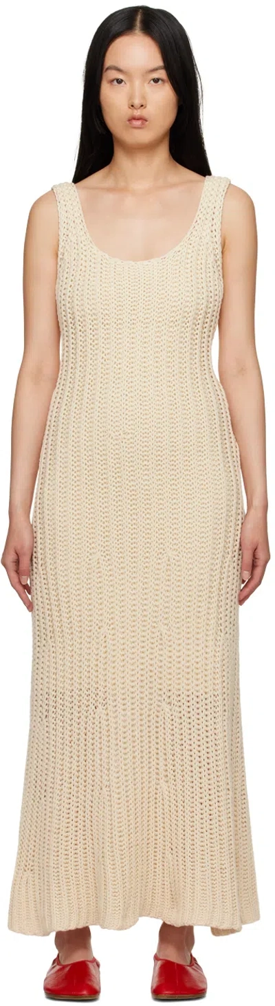 By Malene Birger Lione Knit Maxi Dress In Light Sand
