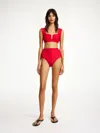 By Malene Birger Belira Bikini Top In Dark Chilli