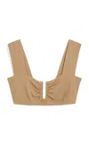 By Malene Birger Belira Bikini Top In Noix De Coco Grillée