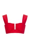 By Malene Birger Belira Bikini Top In Dark Chilli