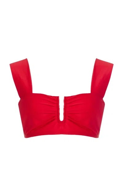 By Malene Birger Belira Bikini Top In Dark Chilli