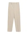 By Malene Birger Igda Crepe Straight-leg Pants In Nude