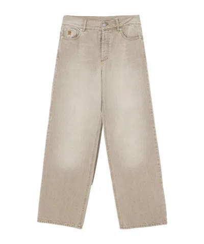 By Malene Birger Vinola Cotton Jeans In Neutral