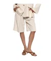 By Malene Birger Belt Loop Shorts In White