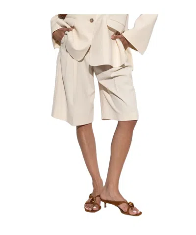 By Malene Birger Belt Loop Shorts In White