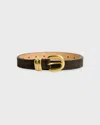 By Malene Birger Zoira Suede Belt In Brown