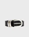 By Malene Birger Zoira Silver-tone Buckle Belt In Black