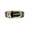 By Malene Birger Buckle Leather Belt In Multi