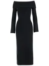 By Malene Birger Long-sleeve Bennie Midi Dress In Black