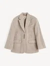 By Malene Birger Biena Single-breasted Blazer In Gray