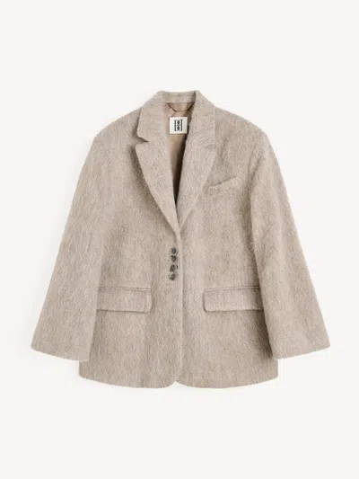 By Malene Birger Biena Single-breasted Blazer In Gray