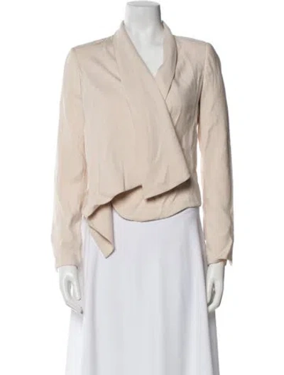 Pre-owned By Malene Birger Biker Jacket In White