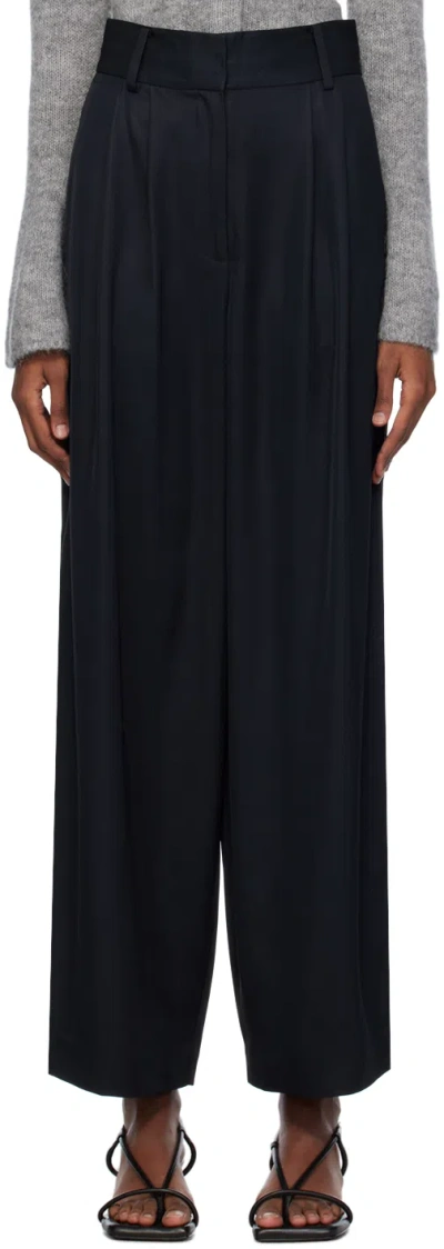 By Malene Birger Black Piscali Trousers In 050 Black