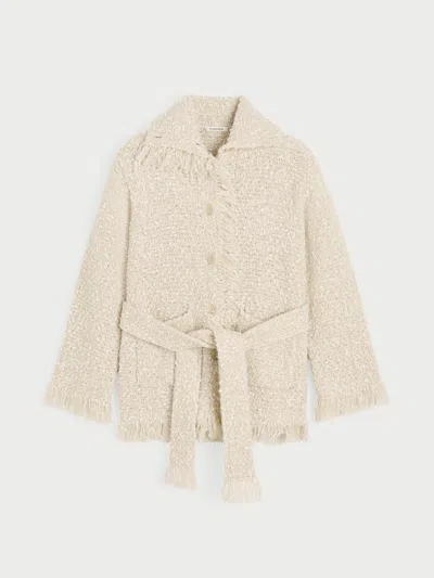 By Malene Birger Blanca Cardigan In Oyster Gray