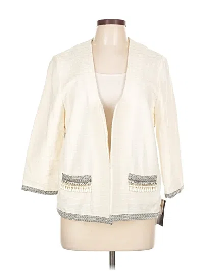 Pre-owned By Malene Birger Blazer Jacket In White