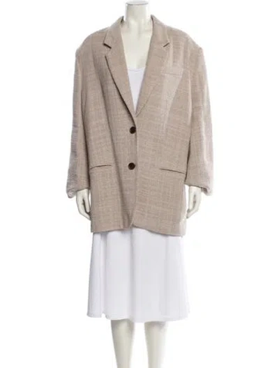 Pre-owned By Malene Birger Blazer In Neutral