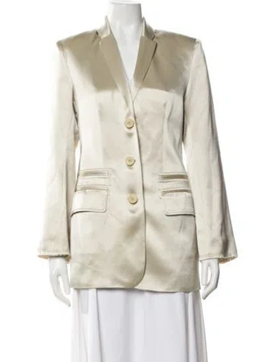 Pre-owned By Malene Birger Blazer In Neutral