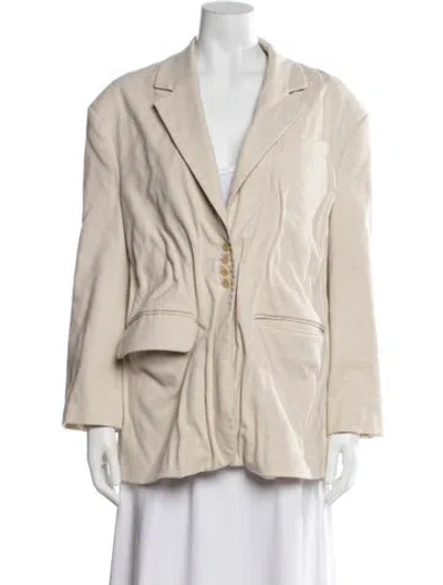 Pre-owned By Malene Birger Blazer In Neutral