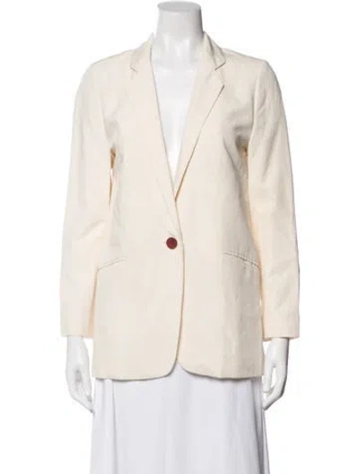 Pre-owned By Malene Birger Blazer In Neutrals