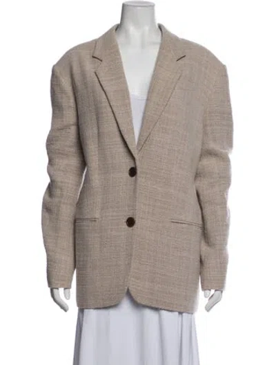 Pre-owned By Malene Birger Blazer In Neutrals