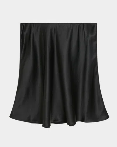 By Malene Birger Bobbas Woven A-line Mini Skirt In Black