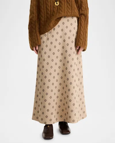 By Malene Birger Boshan Floral-print Maxi Skirt In Graphic Flower