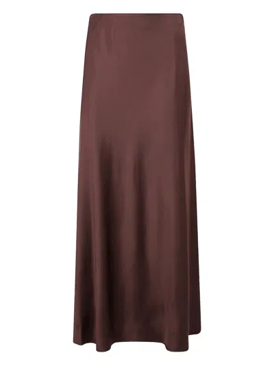 By Malene Birger "boshan" Long Skirt In Brown