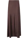 By Malene Birger Boshan Bias-cut Midi Skirt In Brown