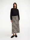 By Malene Birger Boshan Maxi Skirt In Zebra In Zebra