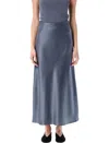 By Malene Birger Open Back Satin Skirt With Spaghetti Straps