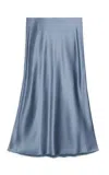 By Malene Birger Boshan Satin Maxi Skirt In Blue