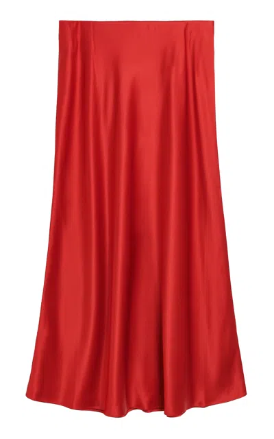 By Malene Birger Boshan Satin Maxi Skirt In Red