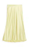 By Malene Birger Boshan Satin Maxi Skirt In Yellow