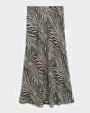 Shop By Malene Birger Boshan Zebra-print Maxi Skirt