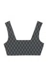 By Malene Birger Braga Jersey Bra Top In Grey