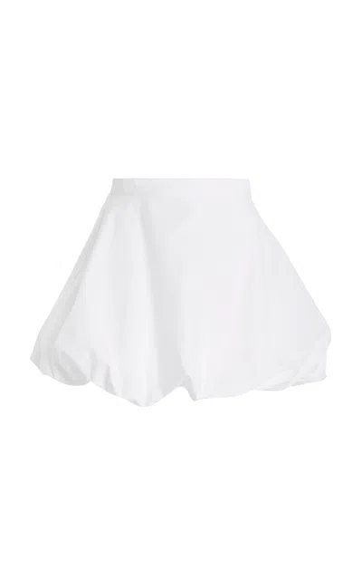 By Malene Birger Brey Bubble Cotton Mini Skirt In White