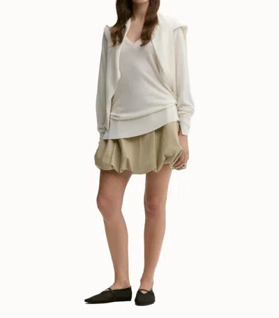 By Malene Birger Brey Mini Skirt In Old Beige In Neutral