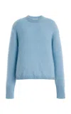 By Malene Birger Brie Wool-blend Sweater In Blue