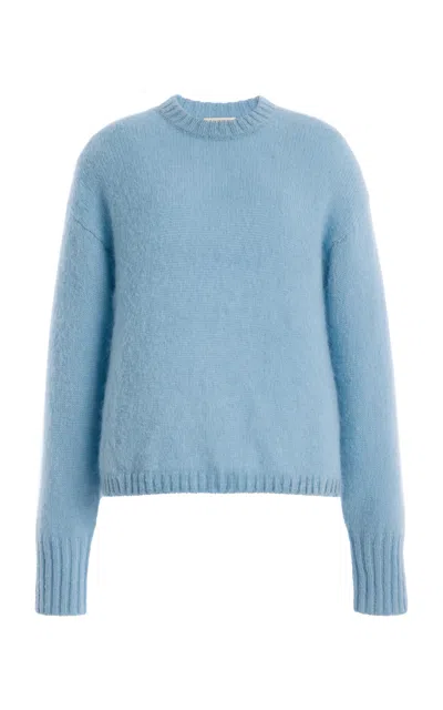By Malene Birger Brie Wool-blend Sweater In Blue