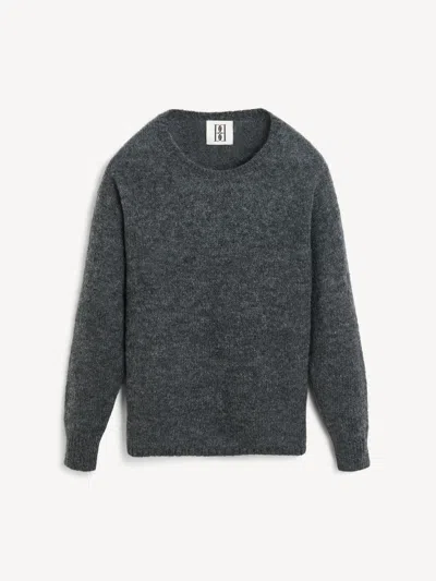 By Malene Birger Briella Mohair-blend Sweater In Grey Melange