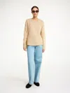 By Malene Birger Briella Mohair-blend Sweater In Twill Beige