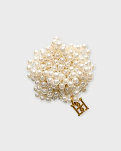By Malene Birger Brooch Helea In White