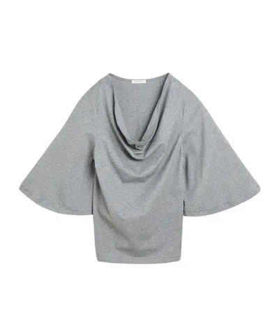 By Malene Birger Bryar Organic Cotton T-shirt In Grey Melange