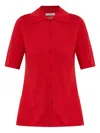 By Malene Birger Button-up Short-sleeve Cardigan